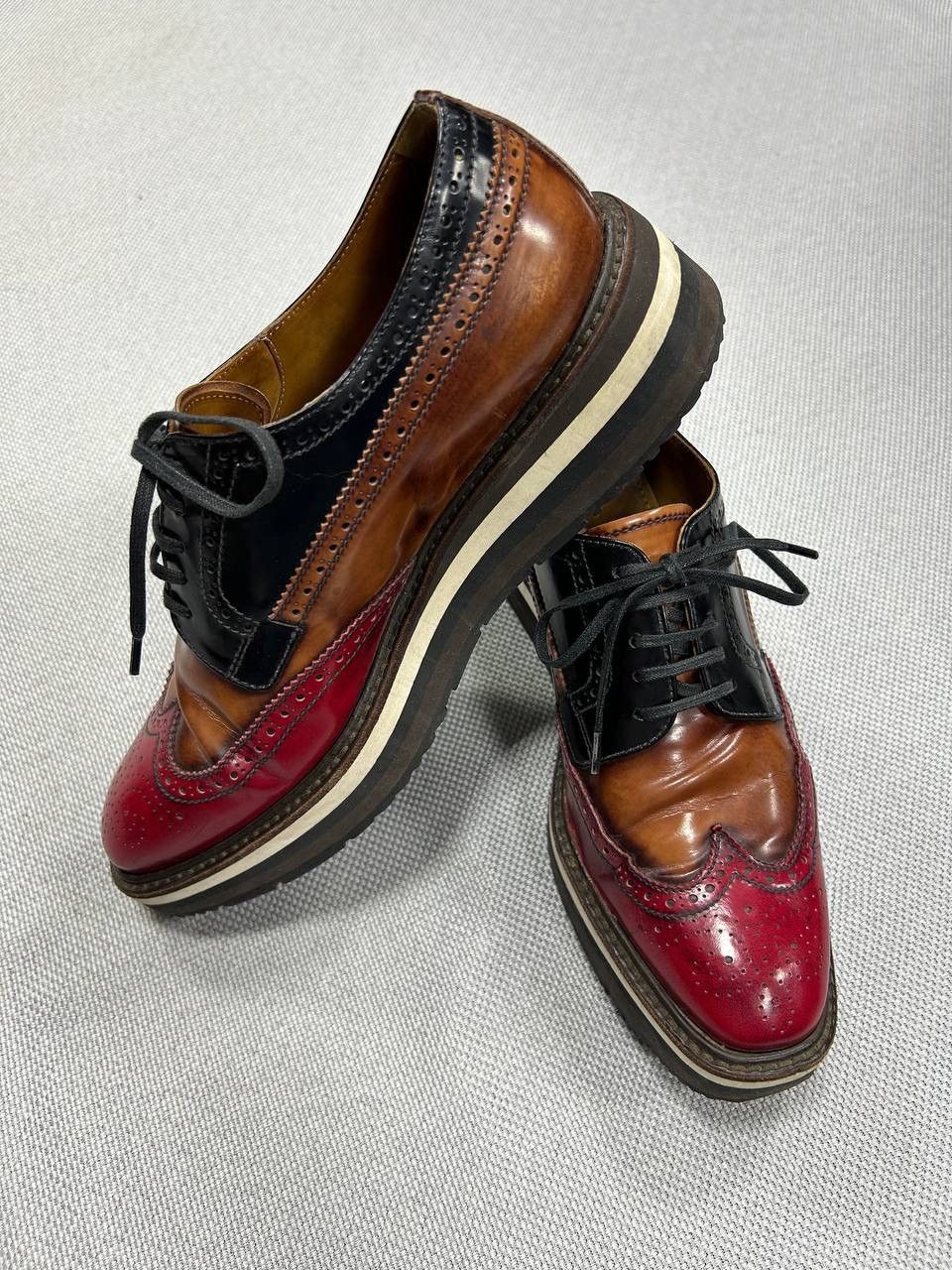 Prada Prada Platform Derby Shoes Size US 7 / EU 40 - 7 Thumbnail