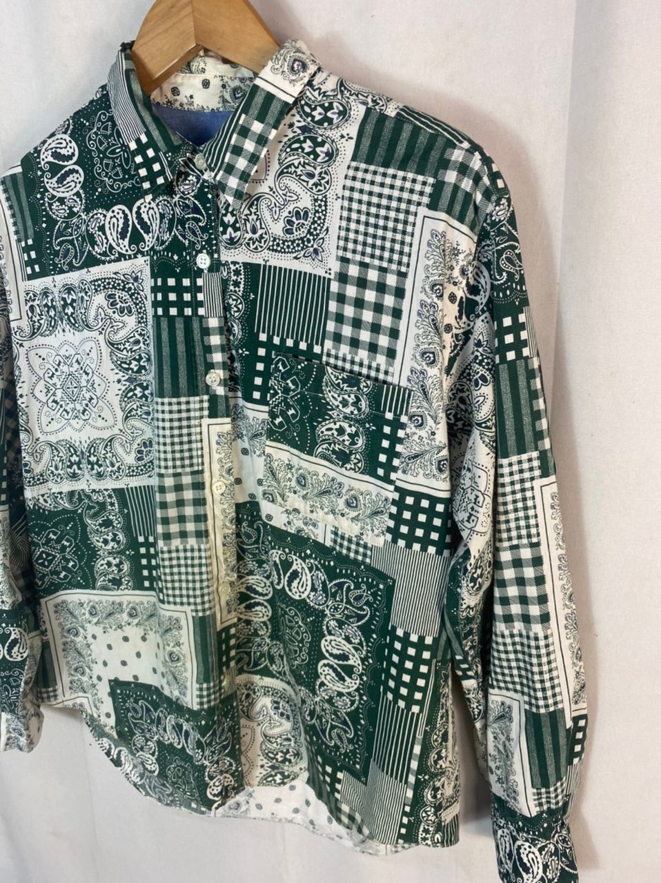 Japanese Brand Unisex🔥Paisley button up shirt by story Size M / US 6-8 / IT 42-44 - 3 Thumbnail