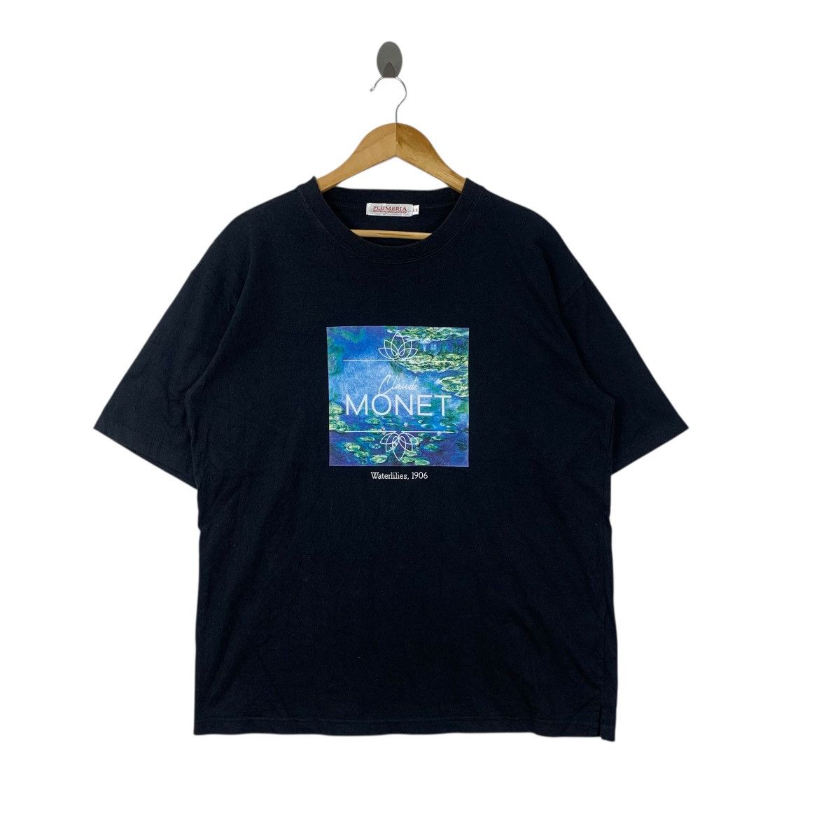 Vintage Vintage CLAUDE MONET WATERLILIES Plumeria Museum Tee Shirt Size L / US 10 / IT 46 - 1 Thumbnail