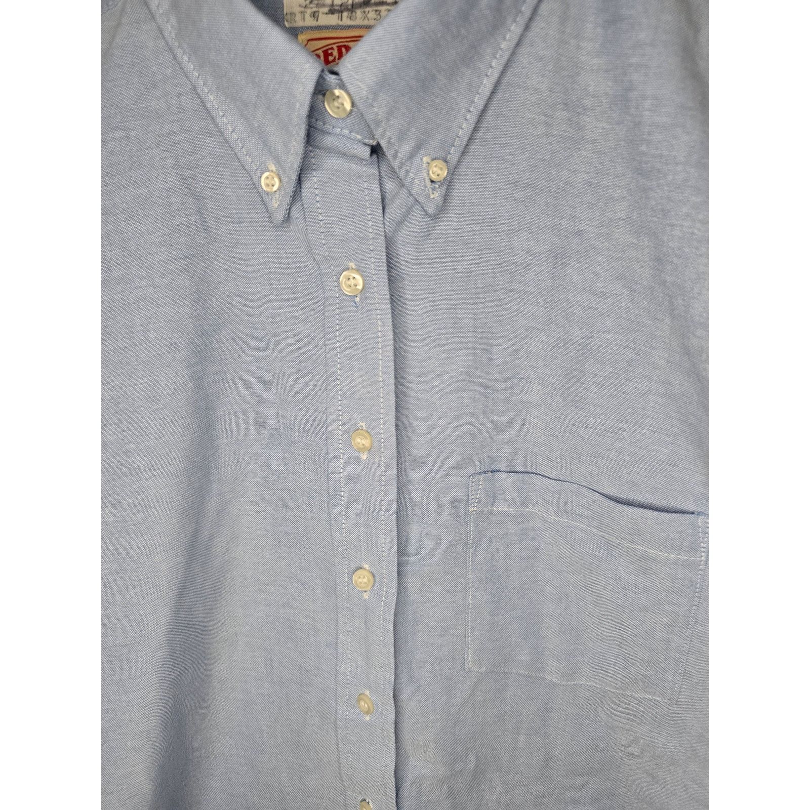 Vintage Red Kap Short Sleeve Button Down Mens XL Blue Workwear Shirt Size US XL / EU 56 / 4 - 5 Thumbnail