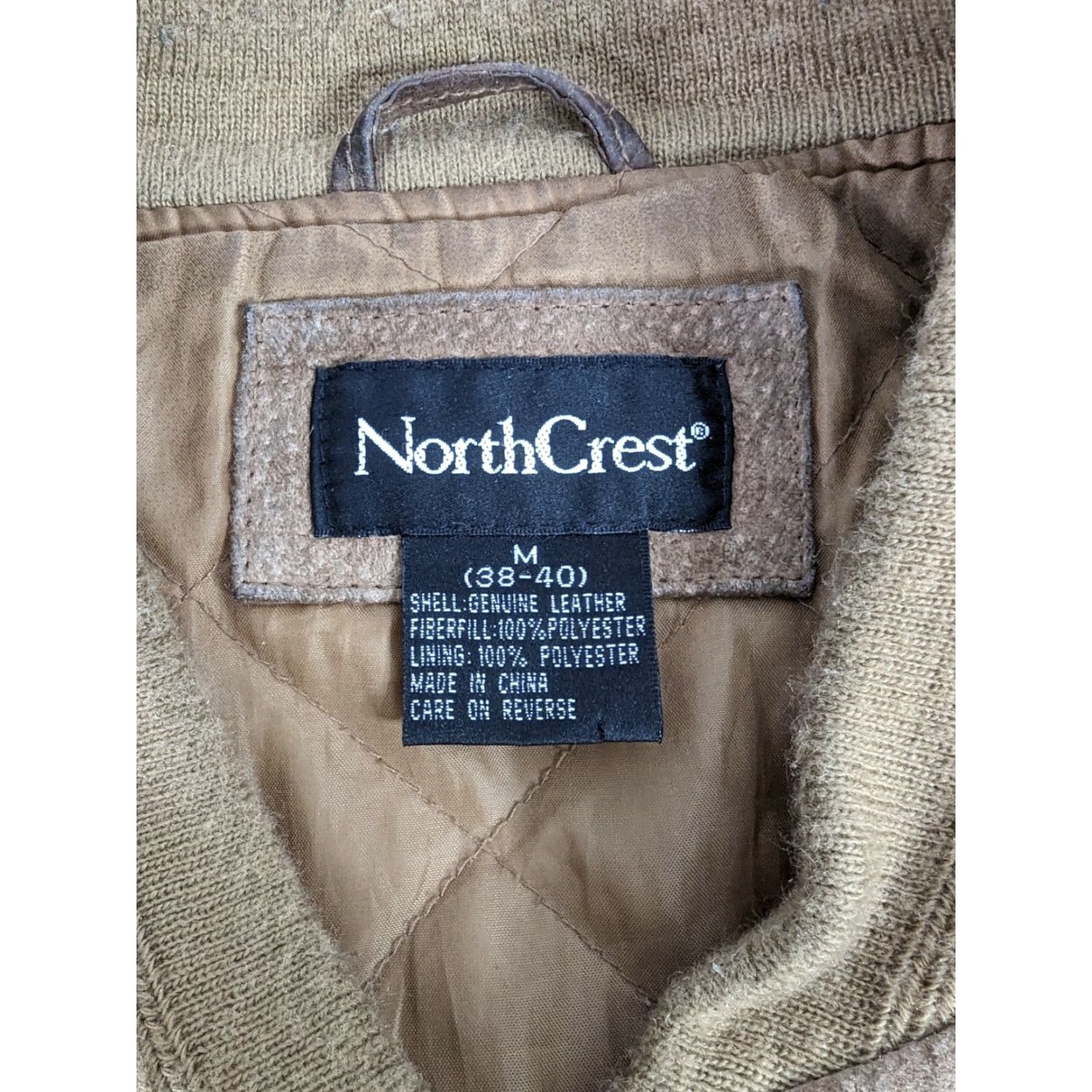 Vintage VINTAGE Bomber Jacket Leather Suede Beige Tan Mens M 38-40 Full Zip Lined Pockets Casual Size US M / EU 48-50 / 2 - 4 Thumbnail