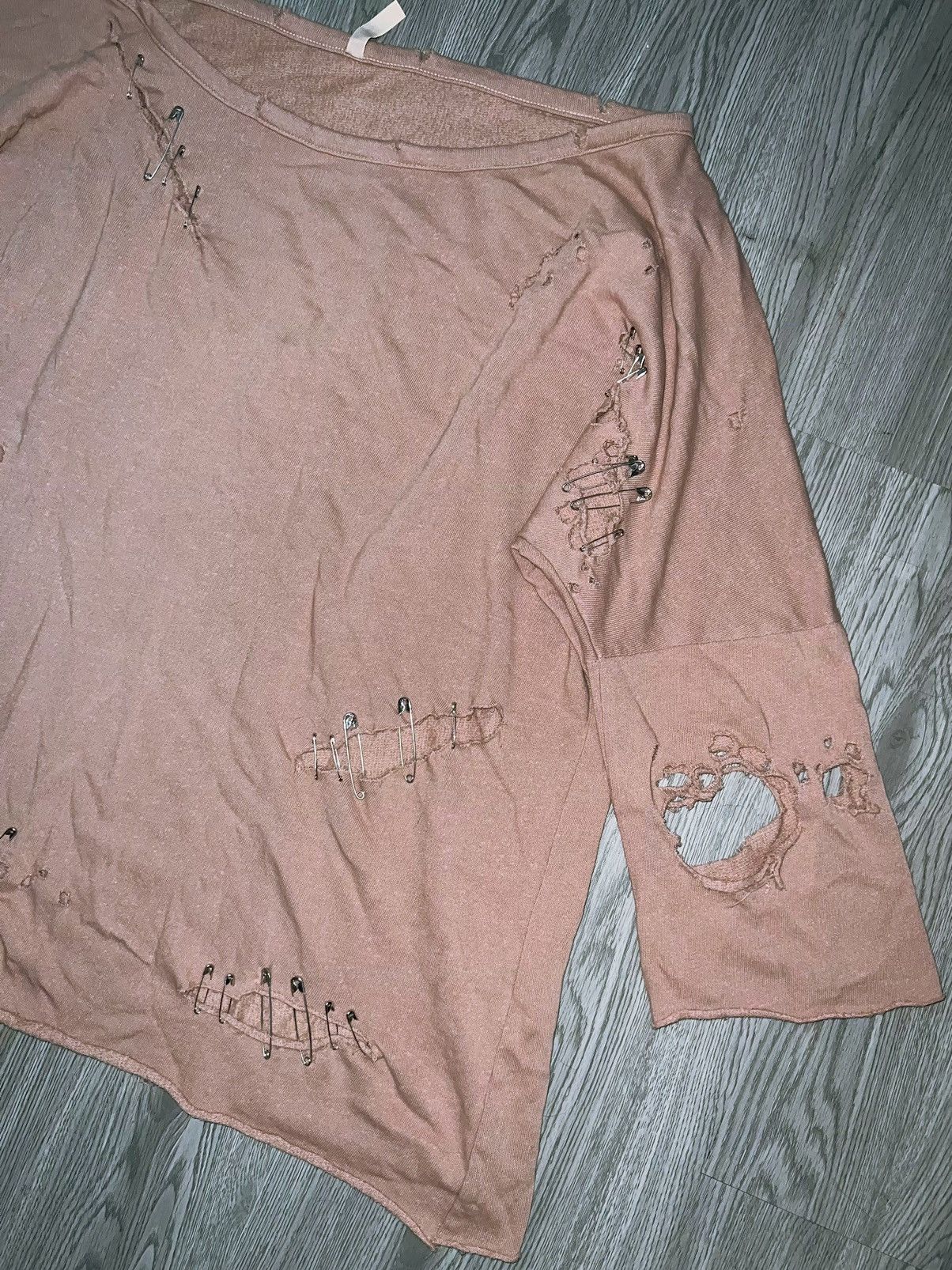 Japanese Brand Kikiriki distressed oversize sweatshirt 🎀🧷 Size ONE SIZE - 11 Thumbnail