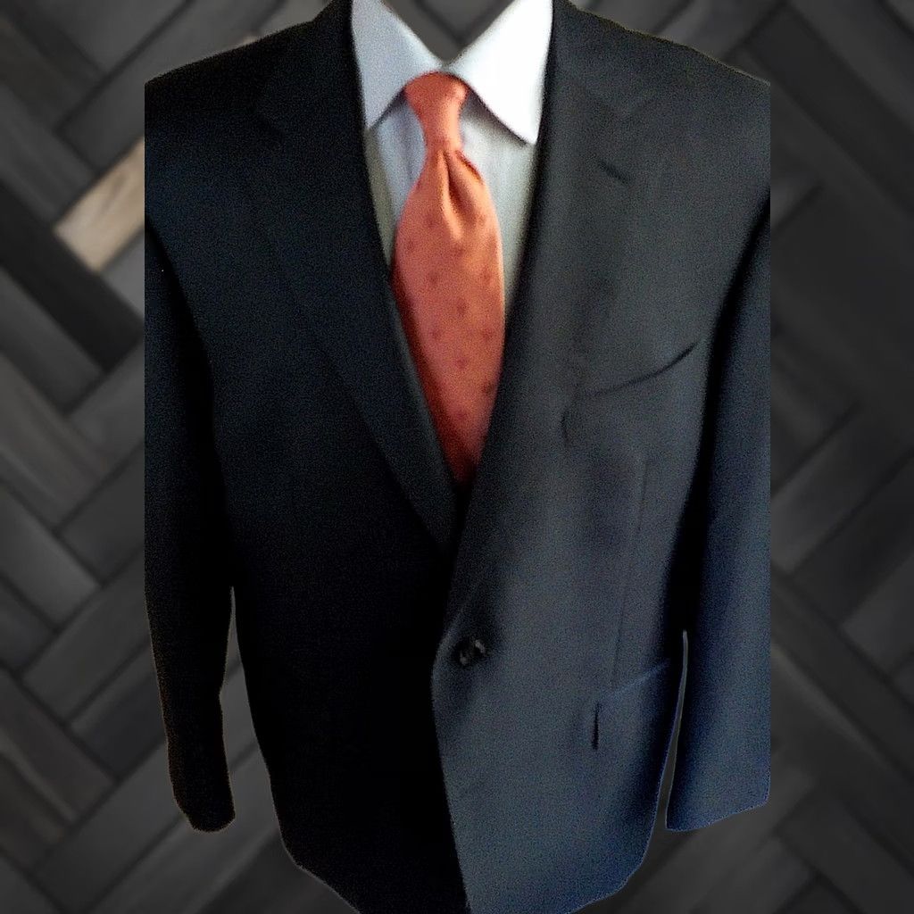 Suitsupply VINTAGE Suitsupply Navy Blazer Sport Coat Wool 110's Made in Italy 48R Mens Size 48R - 1 Thumbnail