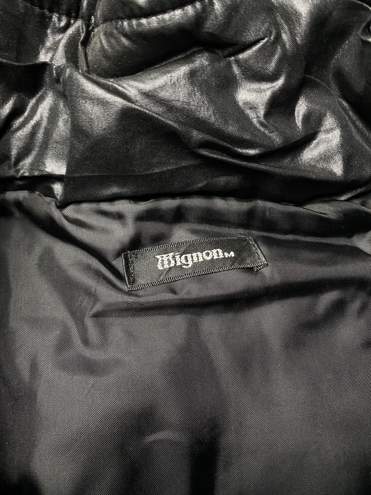 If Six Was Nine 2000's Mignon Fur Black Puffer Jacket Size US M / EU 48-50 / 2 - 13 Thumbnail