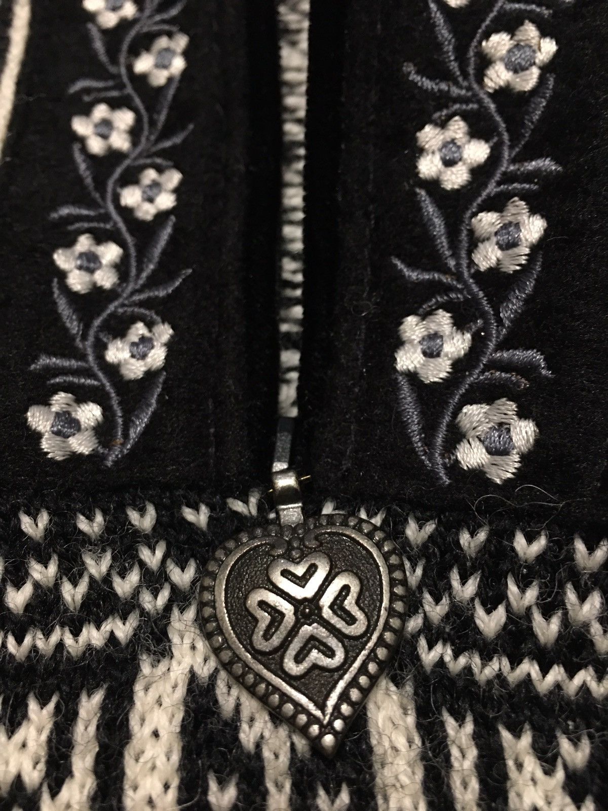 Dale Of Norway DALE of Norway Black/White Virgin New Wool Peace Sweater S Size S / US 4 / IT 40 - 10 Thumbnail