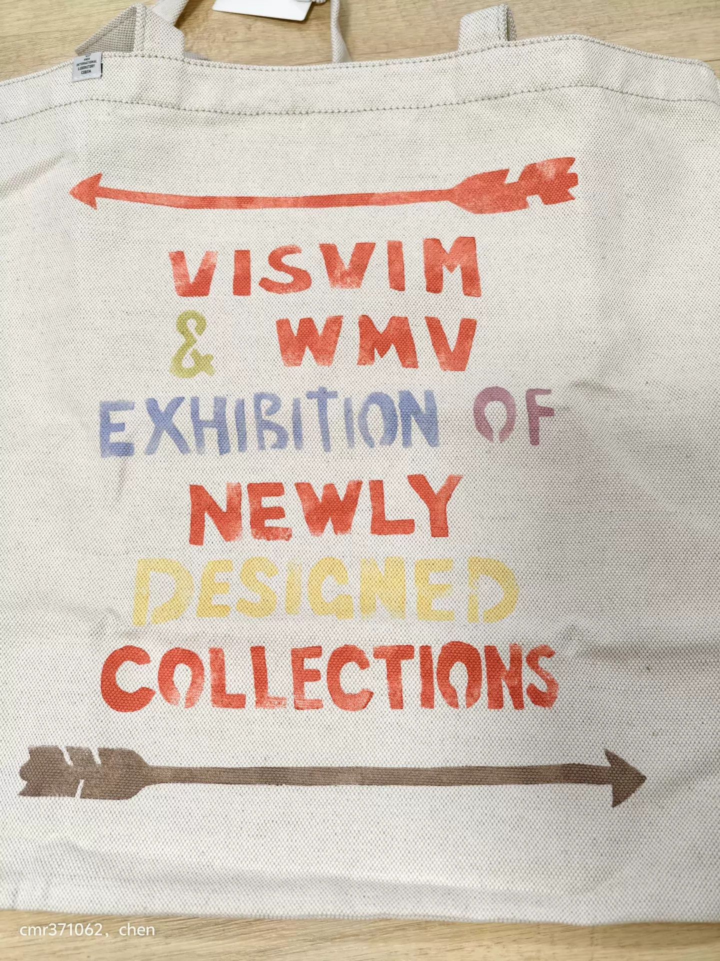 Visvim visvim 17AW L&G Coffee Painted Canvas Tote L Rare Size ONE SIZE - 2 Thumbnail