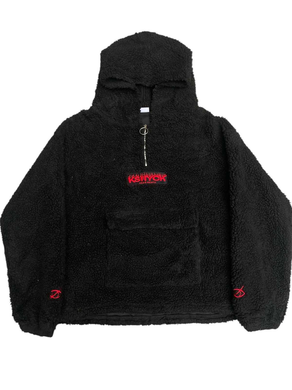 Japanese Brand KRYCLOTHING “Near Death” Fleece Half-Zip Hooded Size US L / EU 52-54 / 3 - 2 Thumbnail