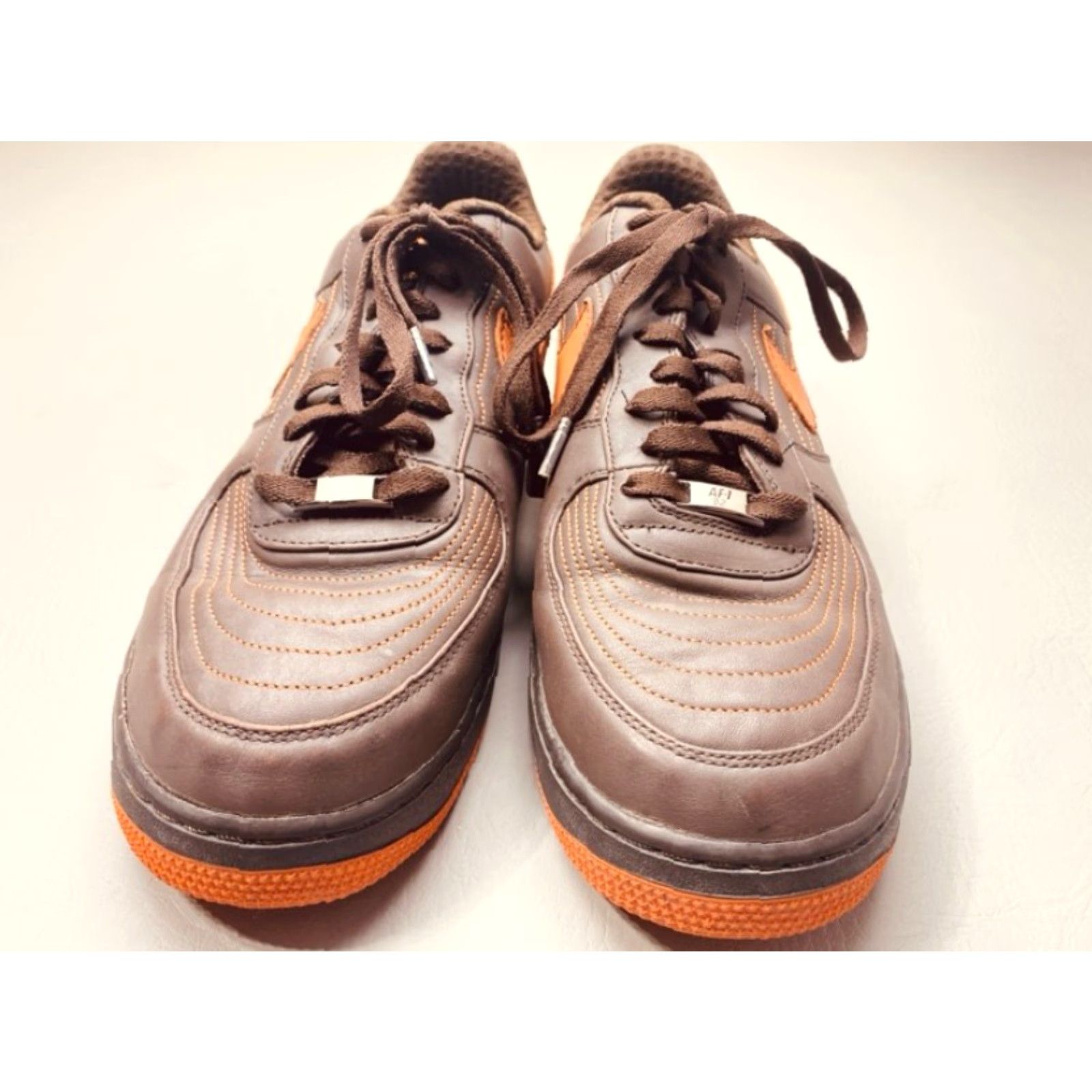 Nike VINTAGE Nike Air Force 1 Low Premium Barkley Pack Auburn 317314-281 Mens 13 Brown 1415 Size US 13 / EU 46 - 3 Thumbnail