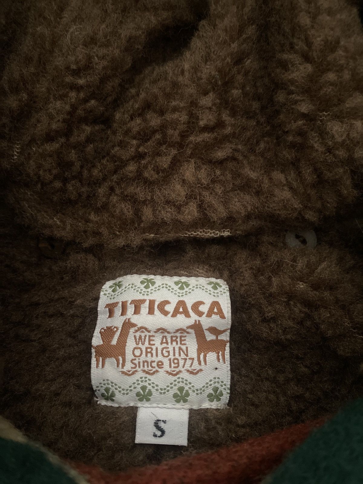 Japanese Brand Vintage Titicaca Wool Blend Hooded Jacket Southwestern Strip Size US S / EU 44-46 / 1 - 3 Thumbnail
