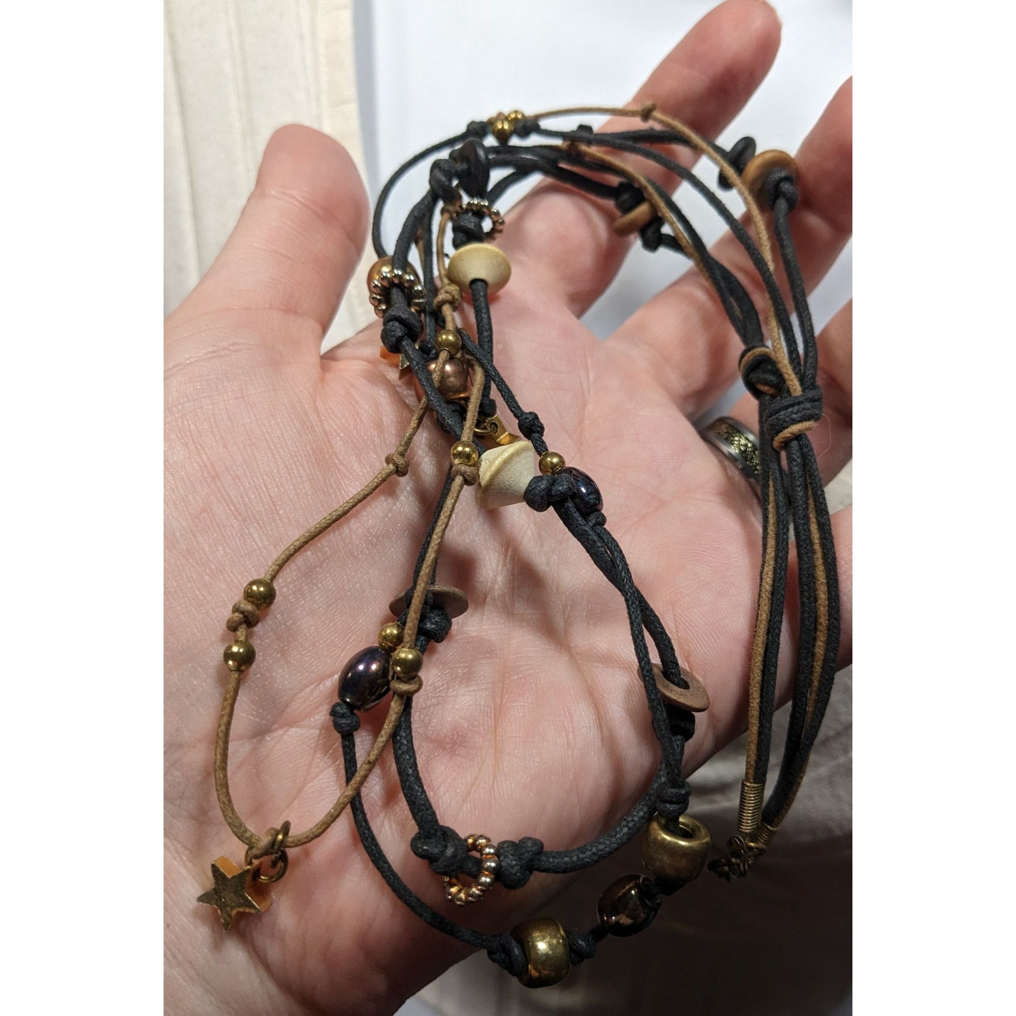 Other Whimsical Fairycore Layered Cord Necklace With Star Charms Size ONE SIZE - 4 Thumbnail