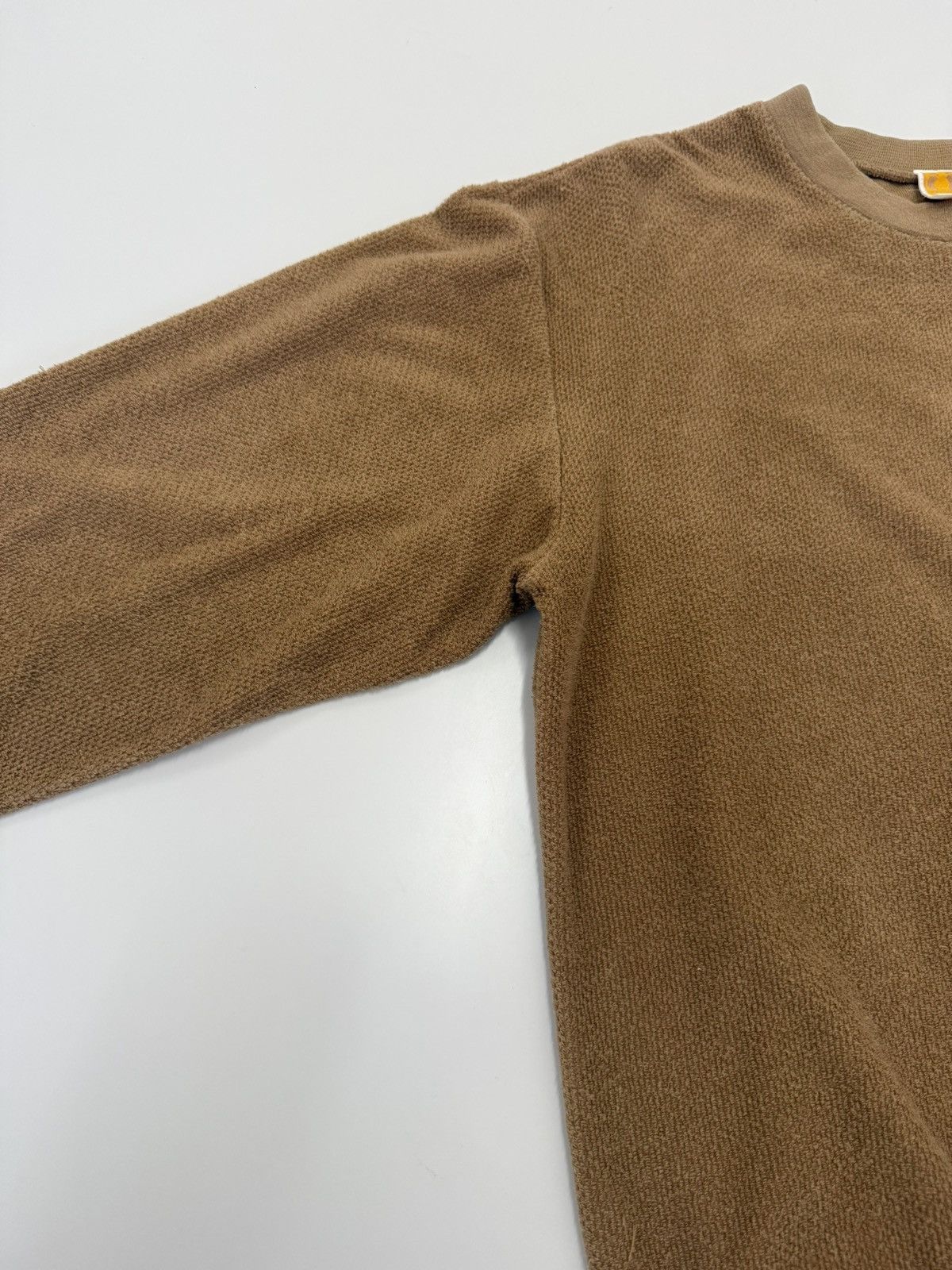 Hang Ten 🔥 80's Hang Ten Surf Brown Roundneck Velour Sweatshirt - L Size US S / EU 44-46 / 1 - 6 Thumbnail