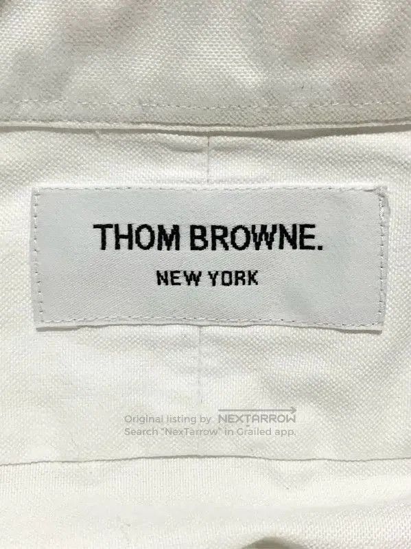 Thom Browne Thom Browne White Cotton Men's Shirt . Size US S / EU 44-46 / 1 - 6 Thumbnail
