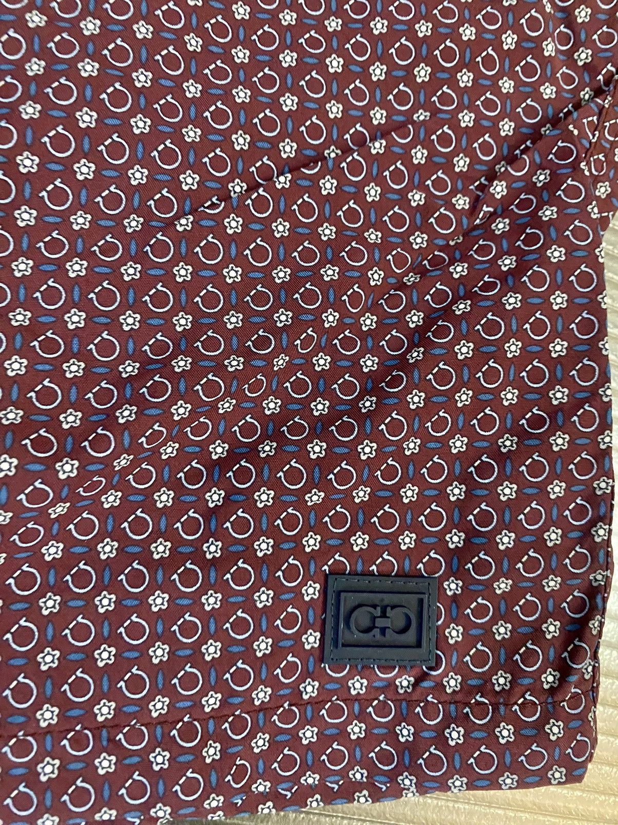 Salvatore Ferragamo Ferragamo 🇮🇹 Merlot Logo Techno swimsuit resort boxer 54 NEW Size US 38 / EU 54 - 11 Thumbnail