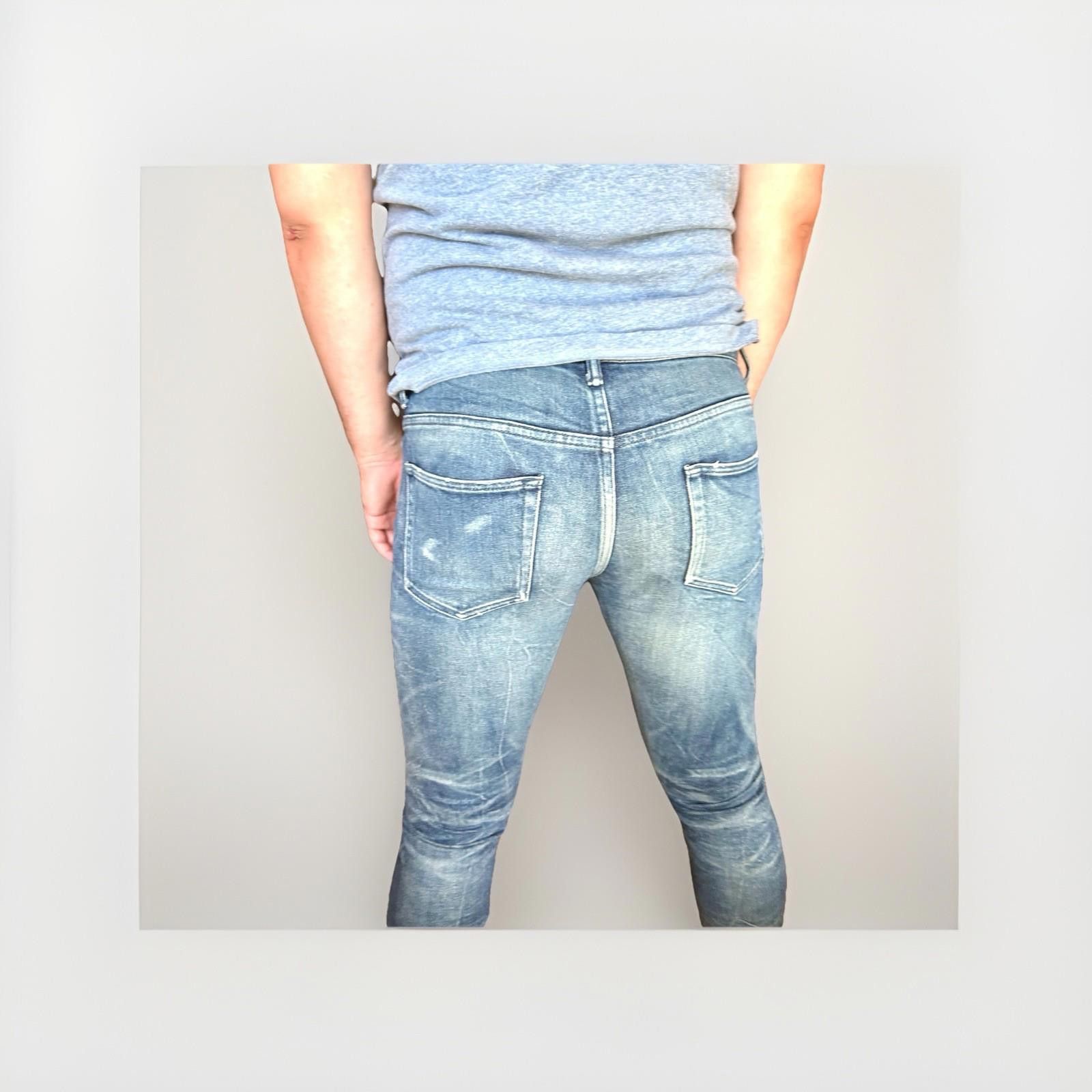 John Elliott John Elliott Men Japan Skinny Fit Jeans 30 Blue Distressed Size US 30 / EU 46 - 2 Thumbnail