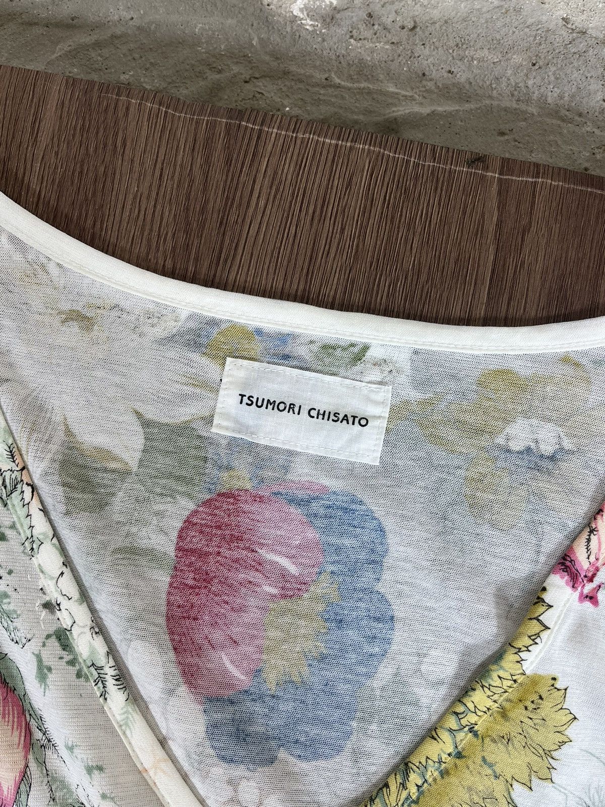 Tsumori Chisato Tsumori Chisato Floral Print Long Sleeve Top Size S / US 4 / IT 40 - 6 Thumbnail