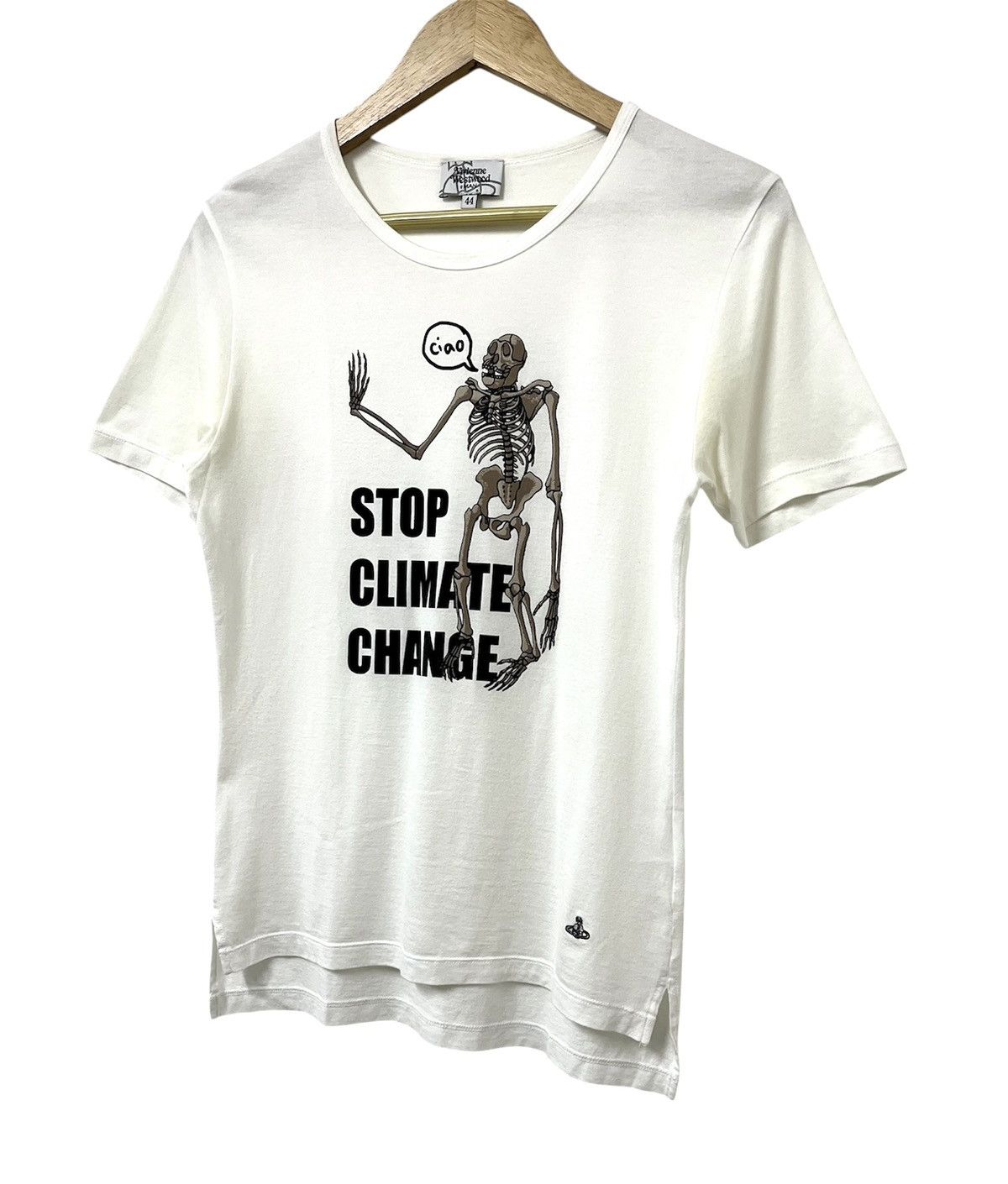 Vivienne Westwood VIVIENNE WESTWOOD MAN STOP CLIMATE CHANGE SKULL TSHIRT Size S / US 4 / IT 40 - 4 Thumbnail