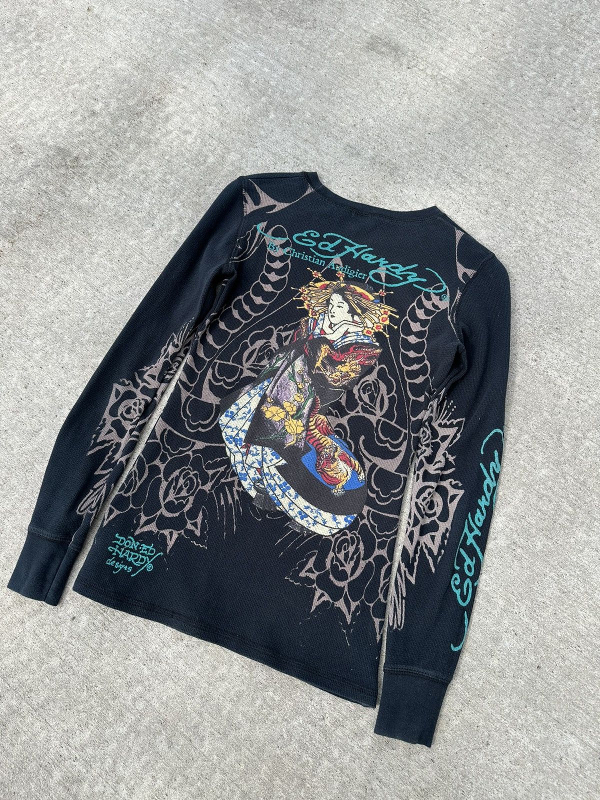 Ed Hardy Ed Hardy By Christian Audigier White Long sleeve Tee Size S Size S / US 4 / IT 40 - 4 Thumbnail