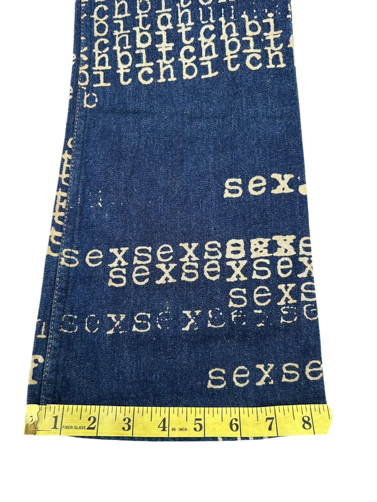 Hysteric Glamour Flare Hysteric Glamour Bitch Fuck Sex Rare Denim ☠️☠️ Size US 28 / EU 44 - 19 Thumbnail