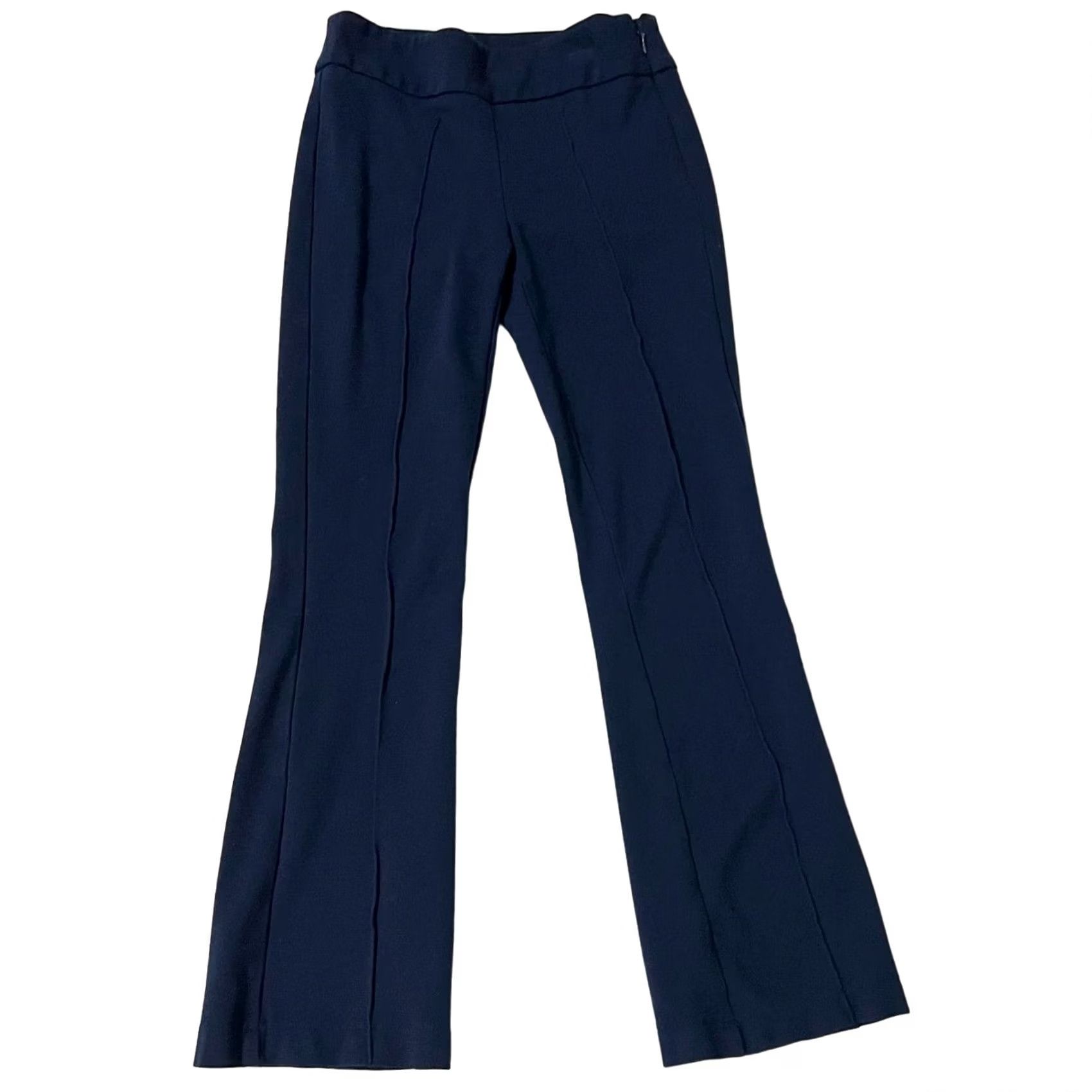 Vintage CAbi Bootcut Pants Navy Blue 0 Regular Stretch Trouser Side Zip 5312 Women Pants Size 25" / US 0 / IT 36 - 2 Thumbnail