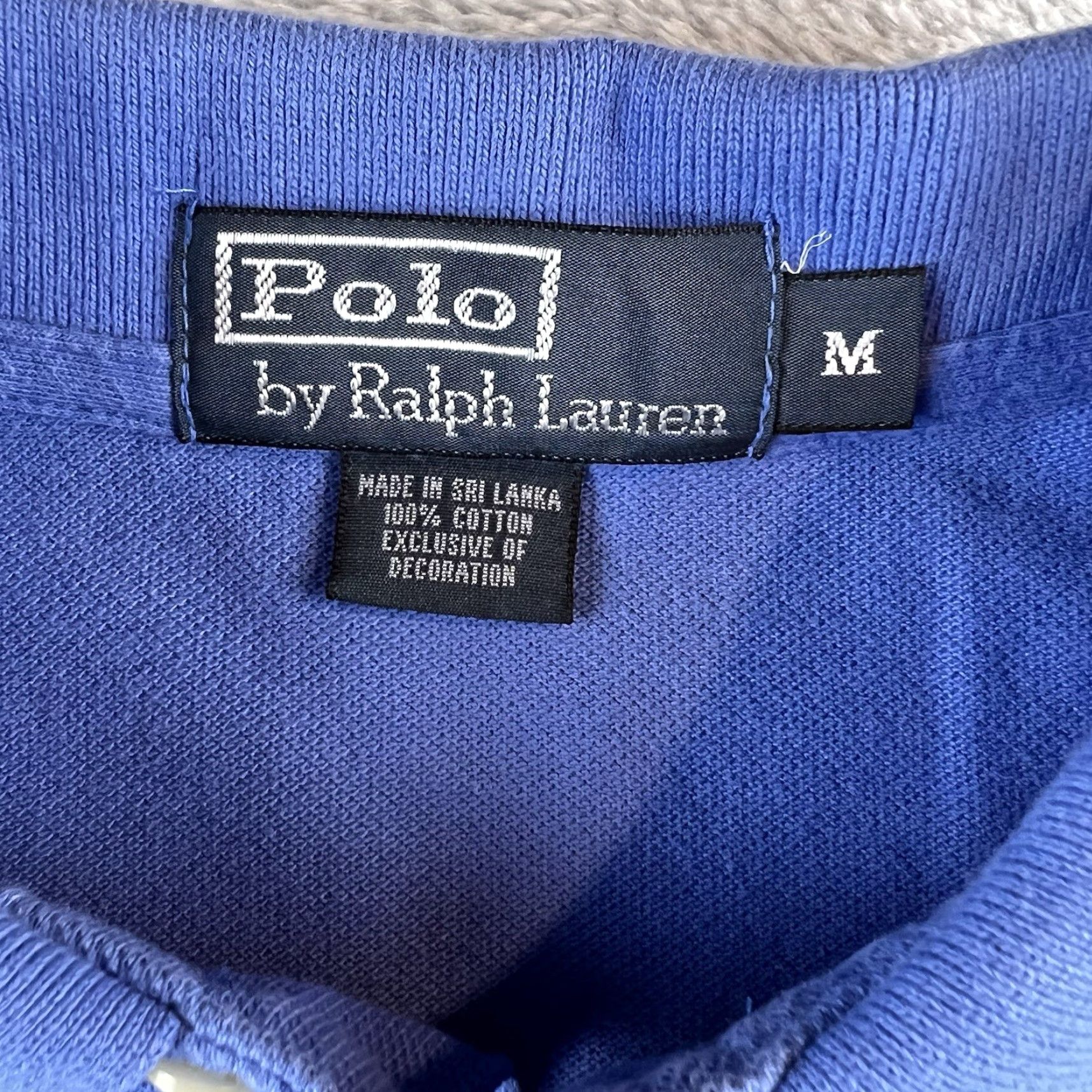 Ralph Lauren VINTAGE Ralph Lauren Polo Shirt Mens M Blue Short Sleeve Pony Preppy Golf Tennis Size US M / EU 48-50 / 2 - 3 Thumbnail