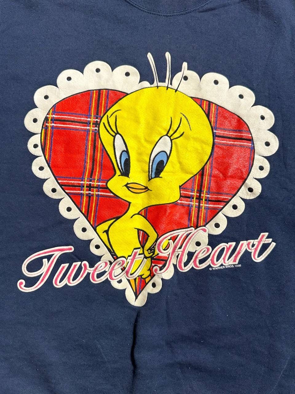 Vintage × Warner Bros Vintage Tweet Heart 1996 Sweatshirt Warner Bros. Size US M / EU 48-50 / 2 - 6 Thumbnail