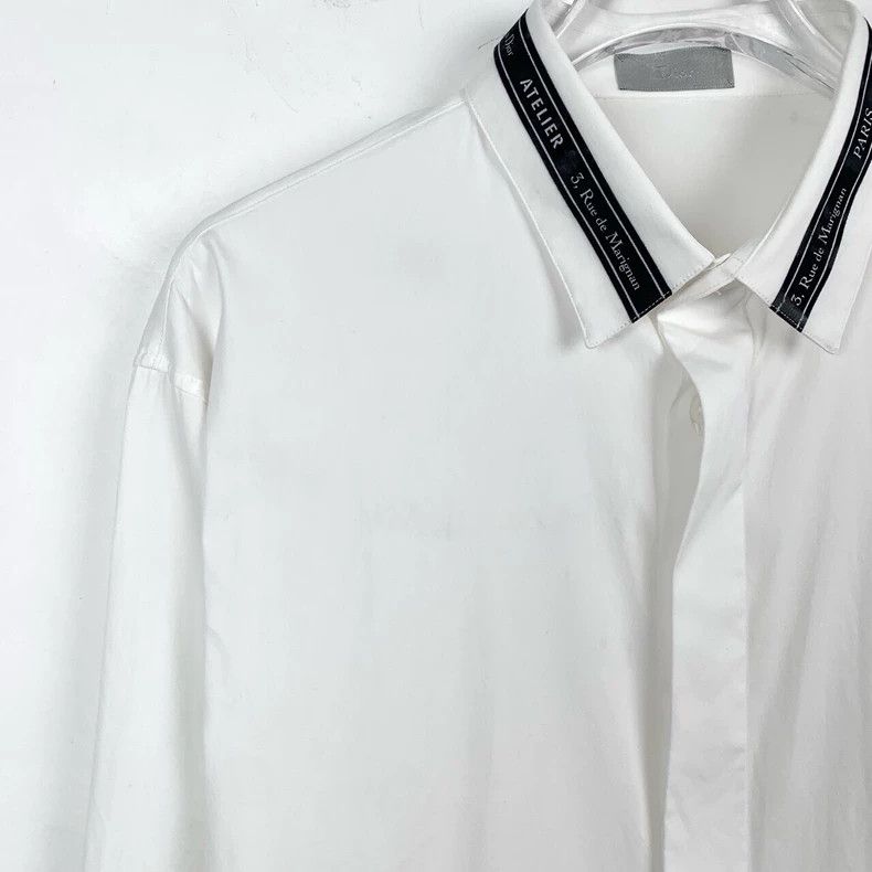 Dior Dior Size 39 White logo neckline slogan lapel single-breas Size US XXS / EU 40 - 3 Thumbnail