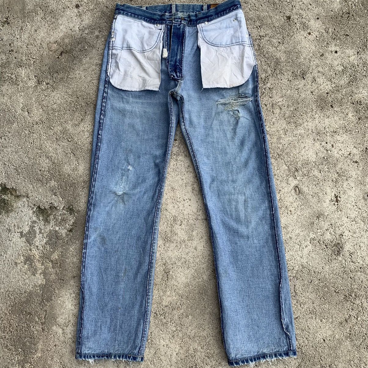 Lee Vintage 90s Lee USA Straight Leg Distressed Jeans W30X30 Size US 30 / EU 46 - 3 Thumbnail