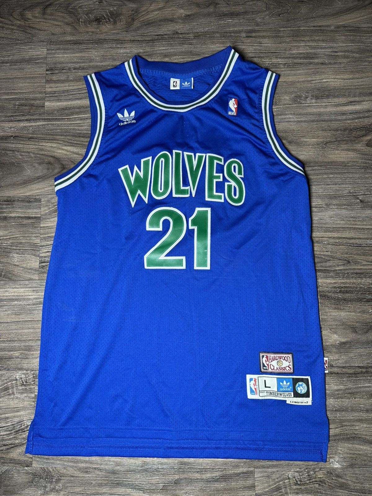 Adidas Adidas Hardwood Kevin Garnett Minnesota Timberwolves Jersey Size US L / EU 52-54 / 3 - 1 Thumbnail