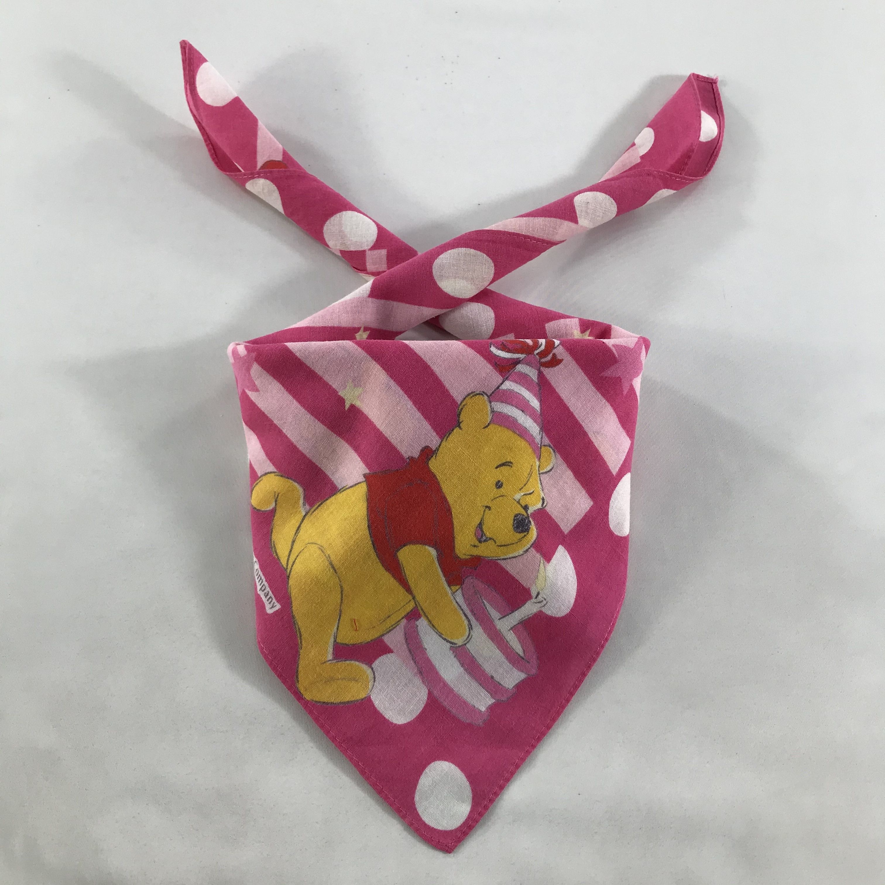 Disney × Vintage Disney Pooh Bandana / Handkerchief / Neckerchief - S1822 Size ONE SIZE - 3 Thumbnail