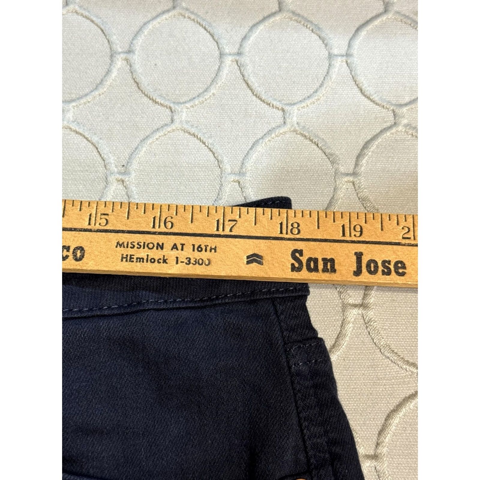 Vintage Judy Blue Jeans Womens Size 36 High Rise Tummy Control Garment Dyed Navy Skinny Size 40" / US 18 - 7 Thumbnail