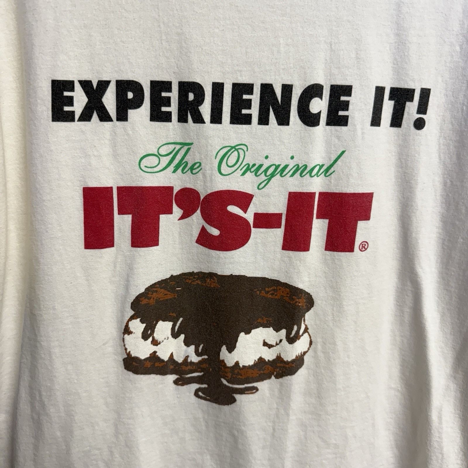 Vintage Vintage It's-It Ice Cream T Shirt Mens XL 22.5x28 White Dese Size US XL / EU 56 / 4 - 4 Thumbnail