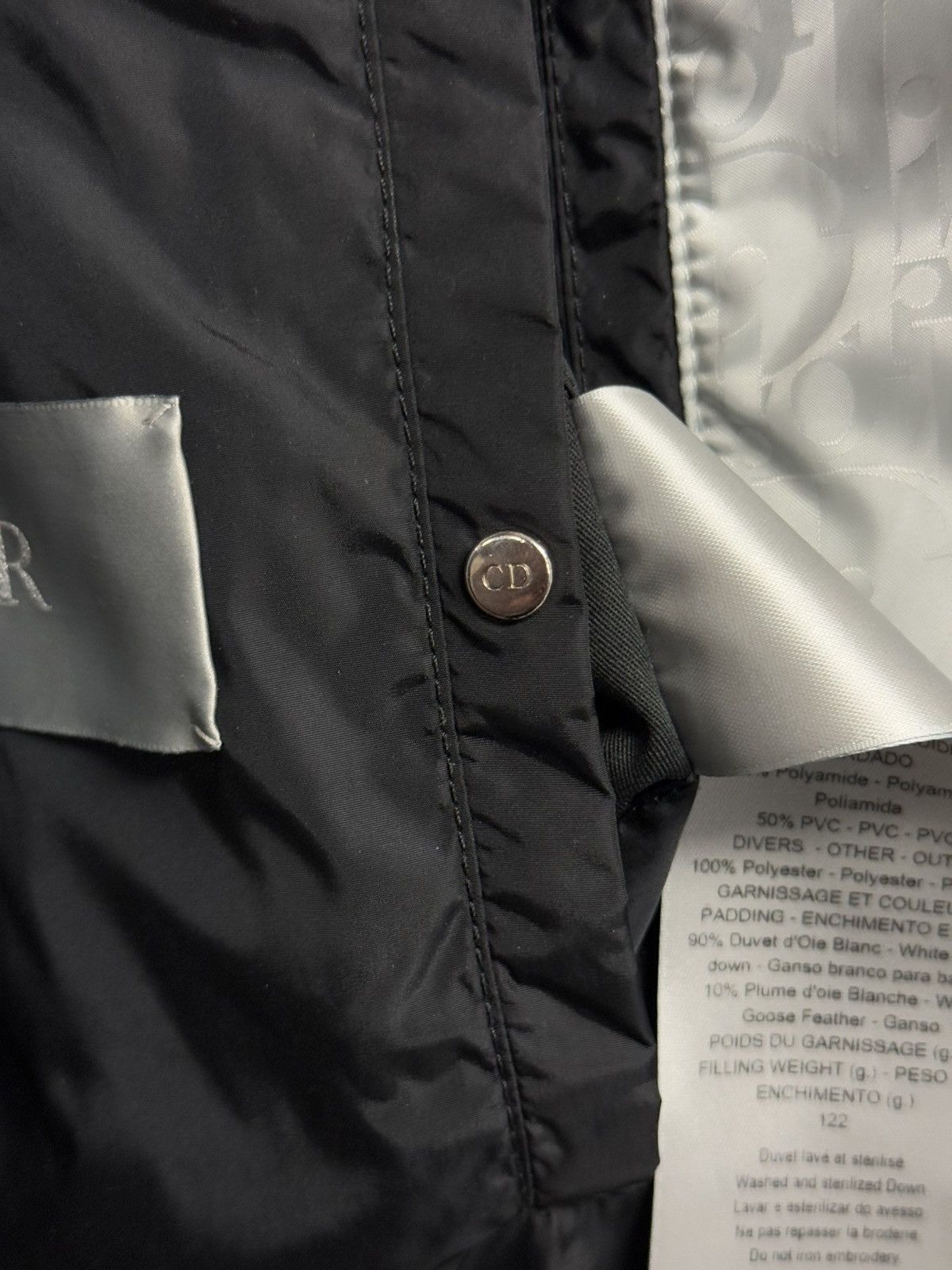 Dior Dior Oblique Down Puffer Jacket Size 54 Silver CLEAN Size US L / EU 52-54 / 3 - 20 Thumbnail
