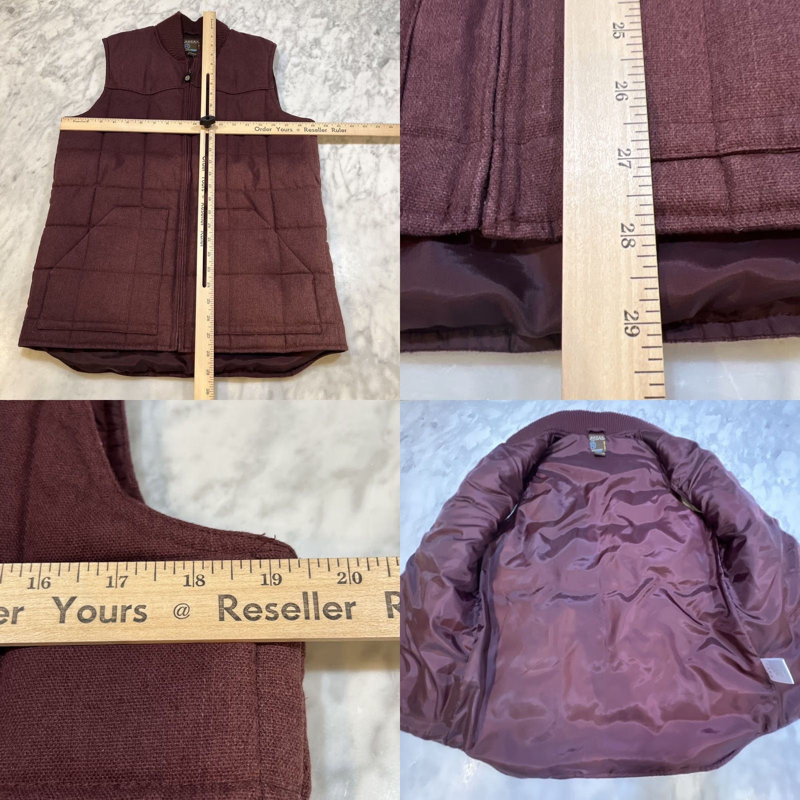 Roper Roper Vest Women’s XL 16-18 Maroon Quilted Cotton Poly Down Pockets Full Zip Vest Accessories Casual, Travel, Workwear Womens Size L / US 10 / IT 46 - 8 Thumbnail