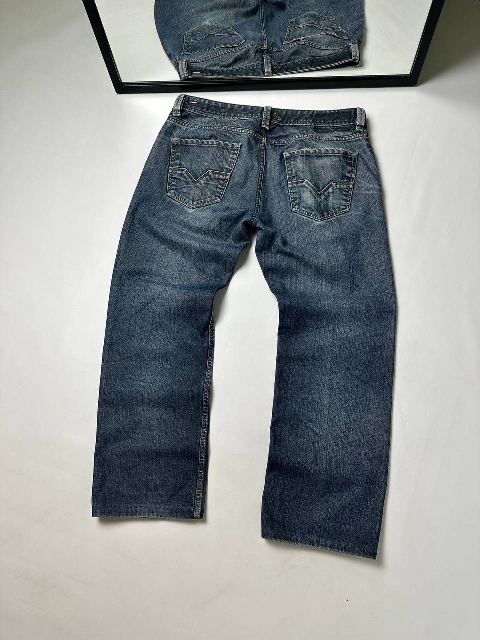 Diesel Vintage 90s Diesel Washed Japan Wide Jean Size US 33 - 1 Thumbnail