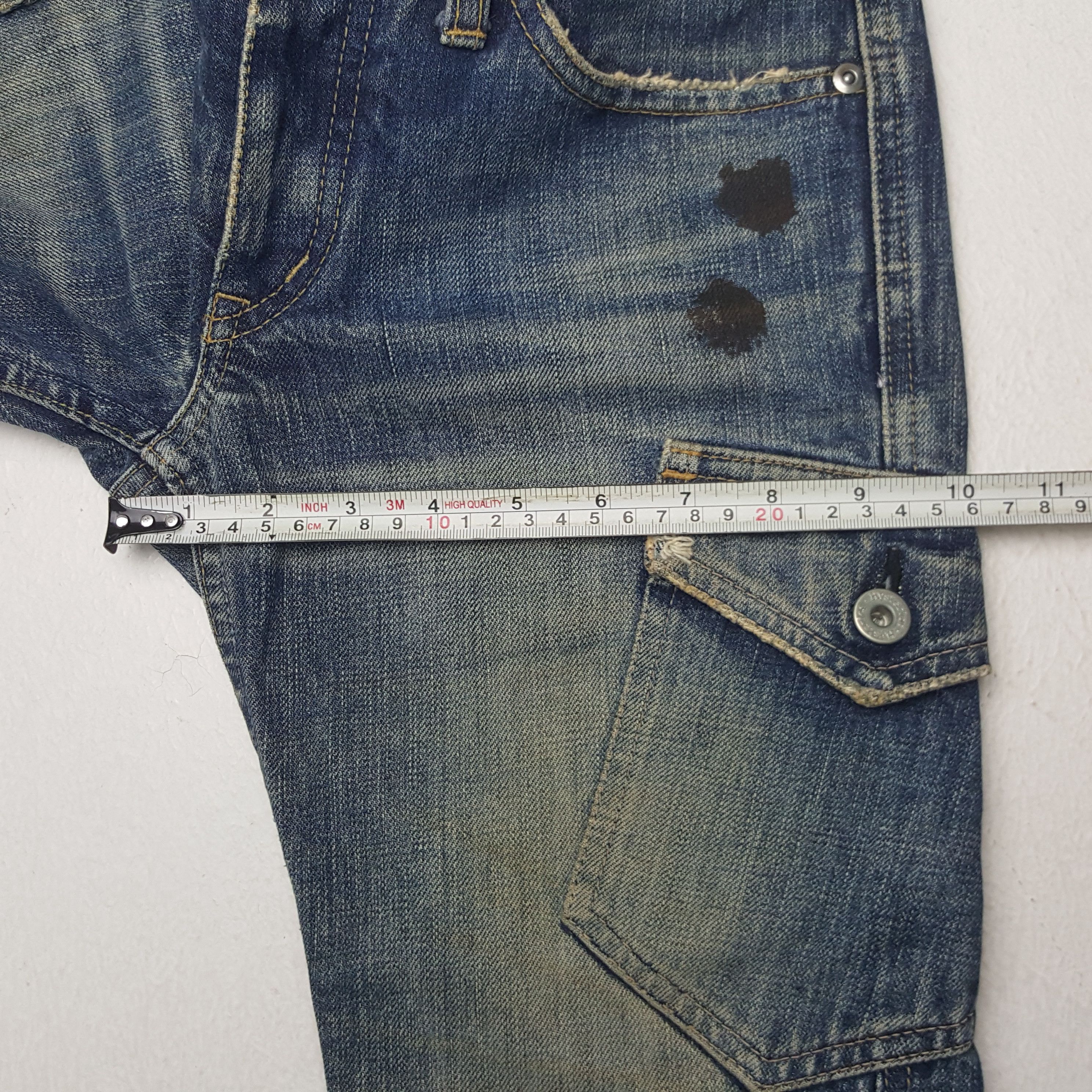 Hysteric Glamour × Japanese Brand × Vintage Vintage Hysteric Glamour Japan 3 Quaters Cargo Denim Jeans Size US 27 - 10 Thumbnail