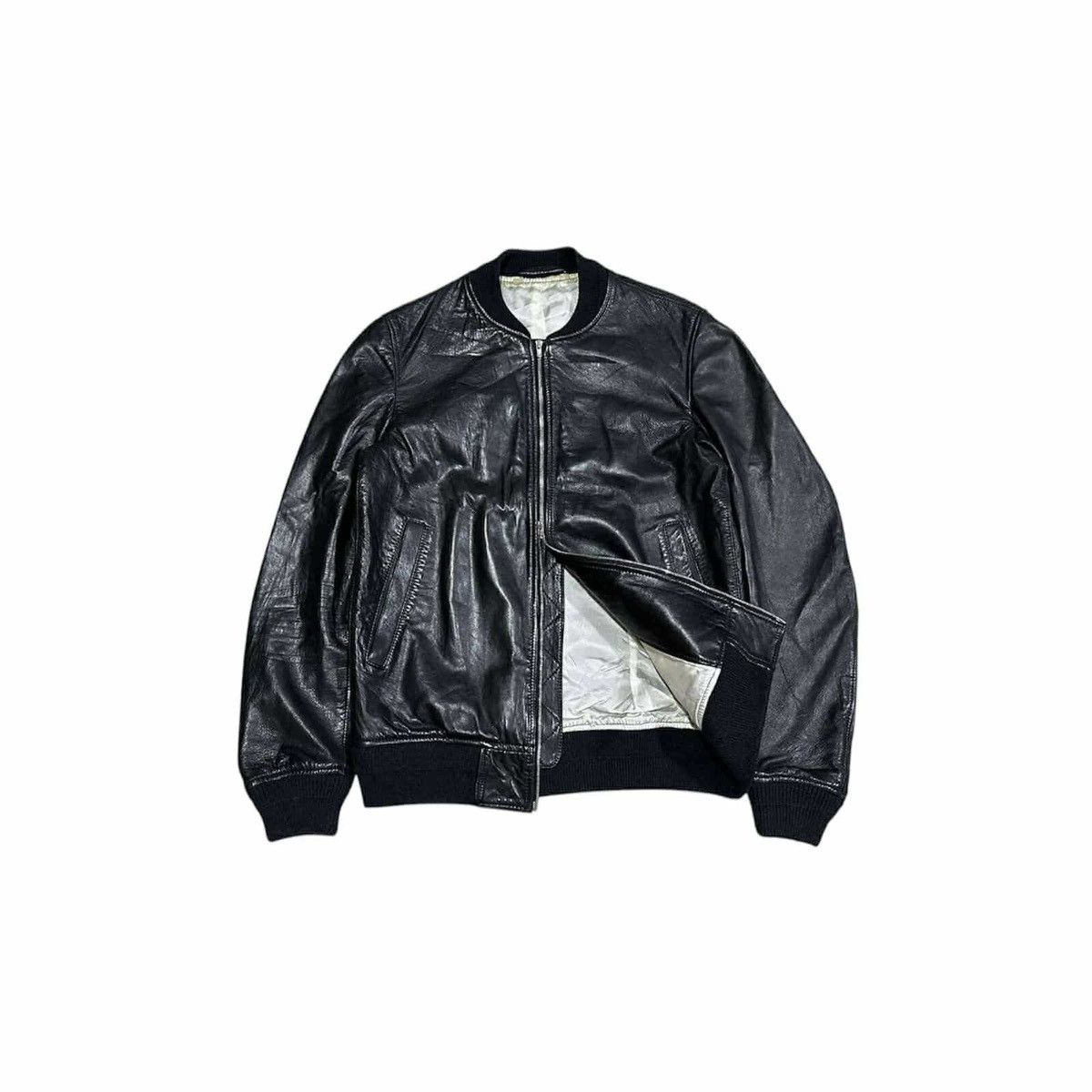14th Addiction × Japanese Brand × KMRii 🔥Rare Y2K Archived Abahouse Sheepskin Leather Bomber Jacket Size US M / EU 48-50 / 2 - 1 Thumbnail