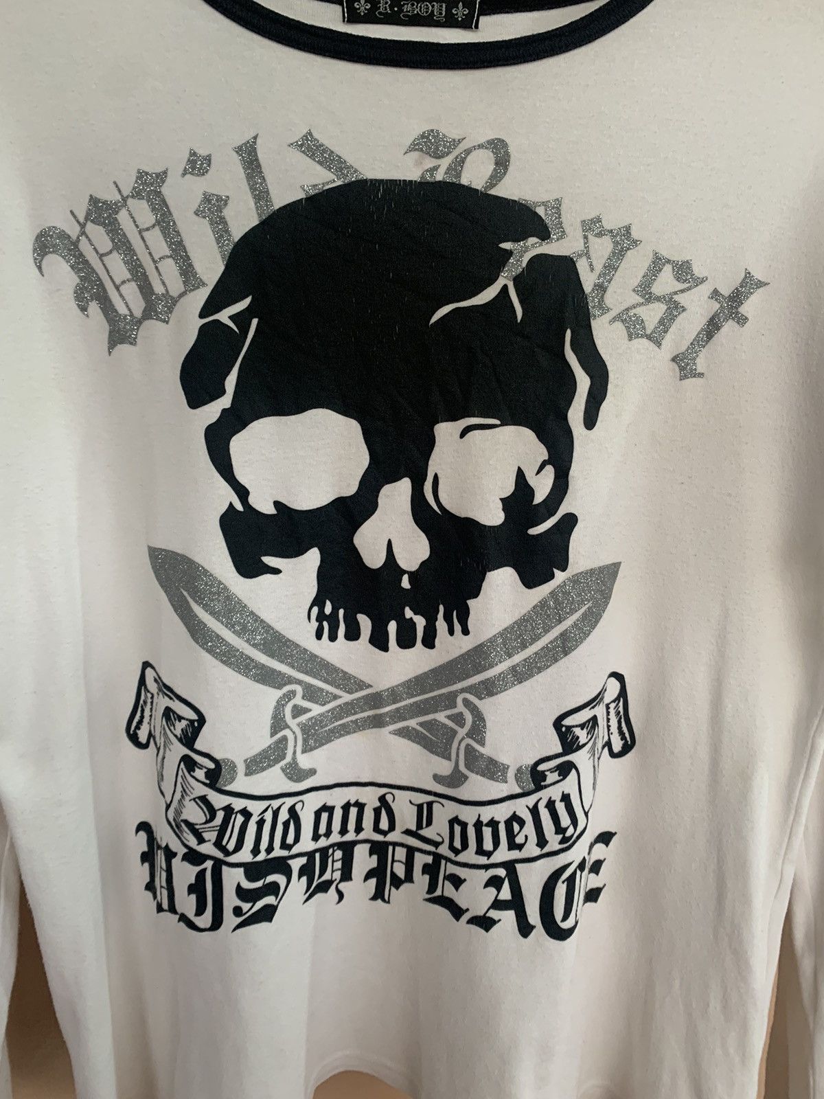 Japanese Brand × Vintage 💸BINDINGOFFER💸R.Boy-Japanese skull arcived style ifsixwasnin Size US M / EU 48-50 / 2 - 2 Thumbnail