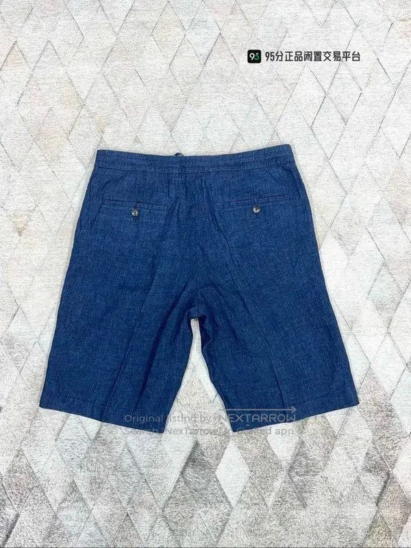 Ermenegildo Zegna Zegna Men's Solid Drawstring Linen Shorts. Size US 34 / EU 50 - 5 Thumbnail