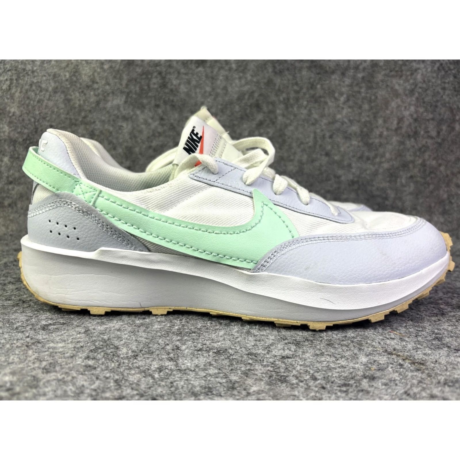 Nike Nike Waffle Debut Shoes Mens 11.5 White Mint Green Low Top Running Sneakers Size US L / EU 52-54 / 3 - 4 Thumbnail