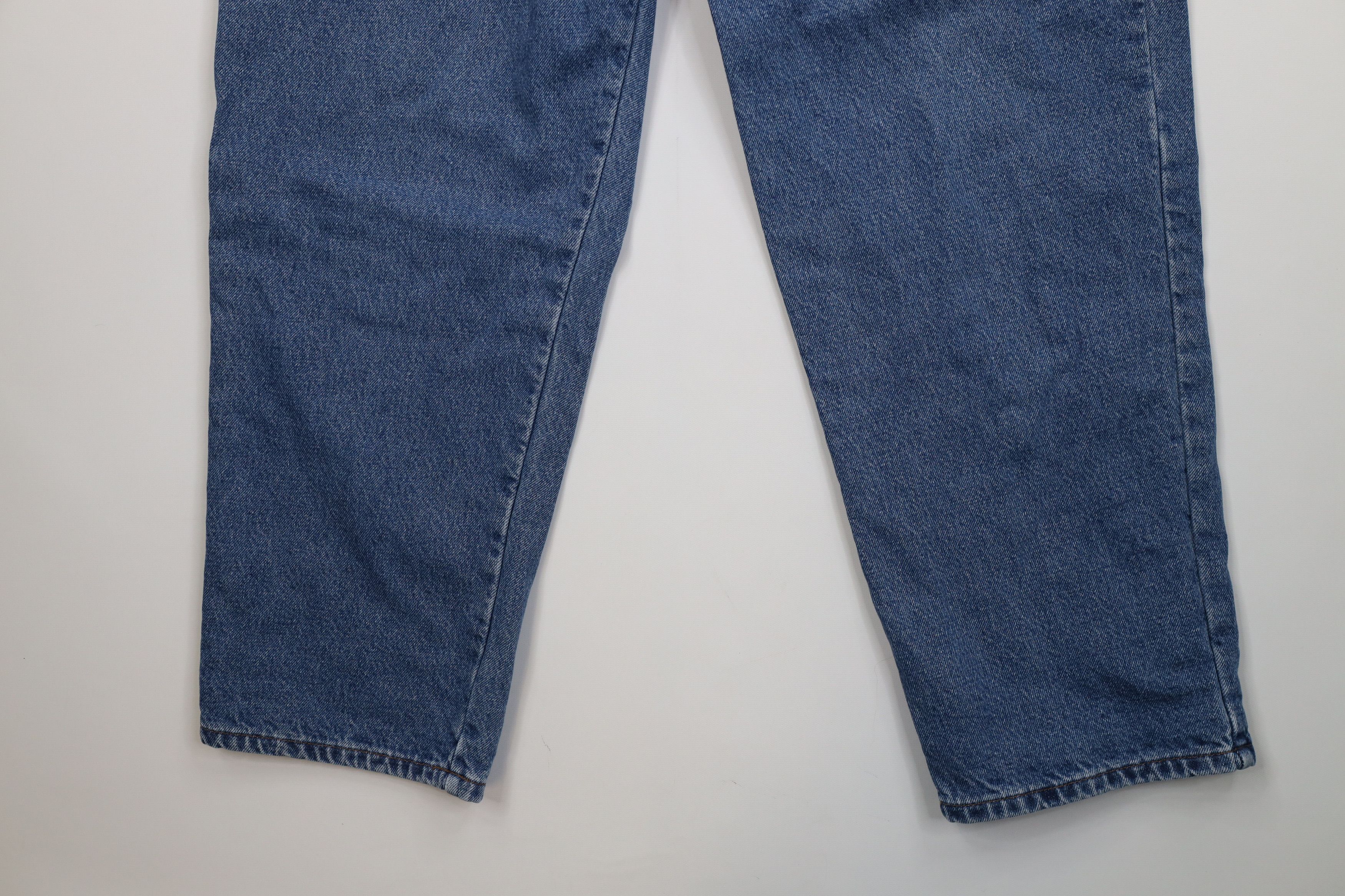 L.L. Bean Vintage LL Bean Fit Faded Flannel Lined Wide Leg Denim Jeans Size US 38 / EU 54 - 5 Thumbnail