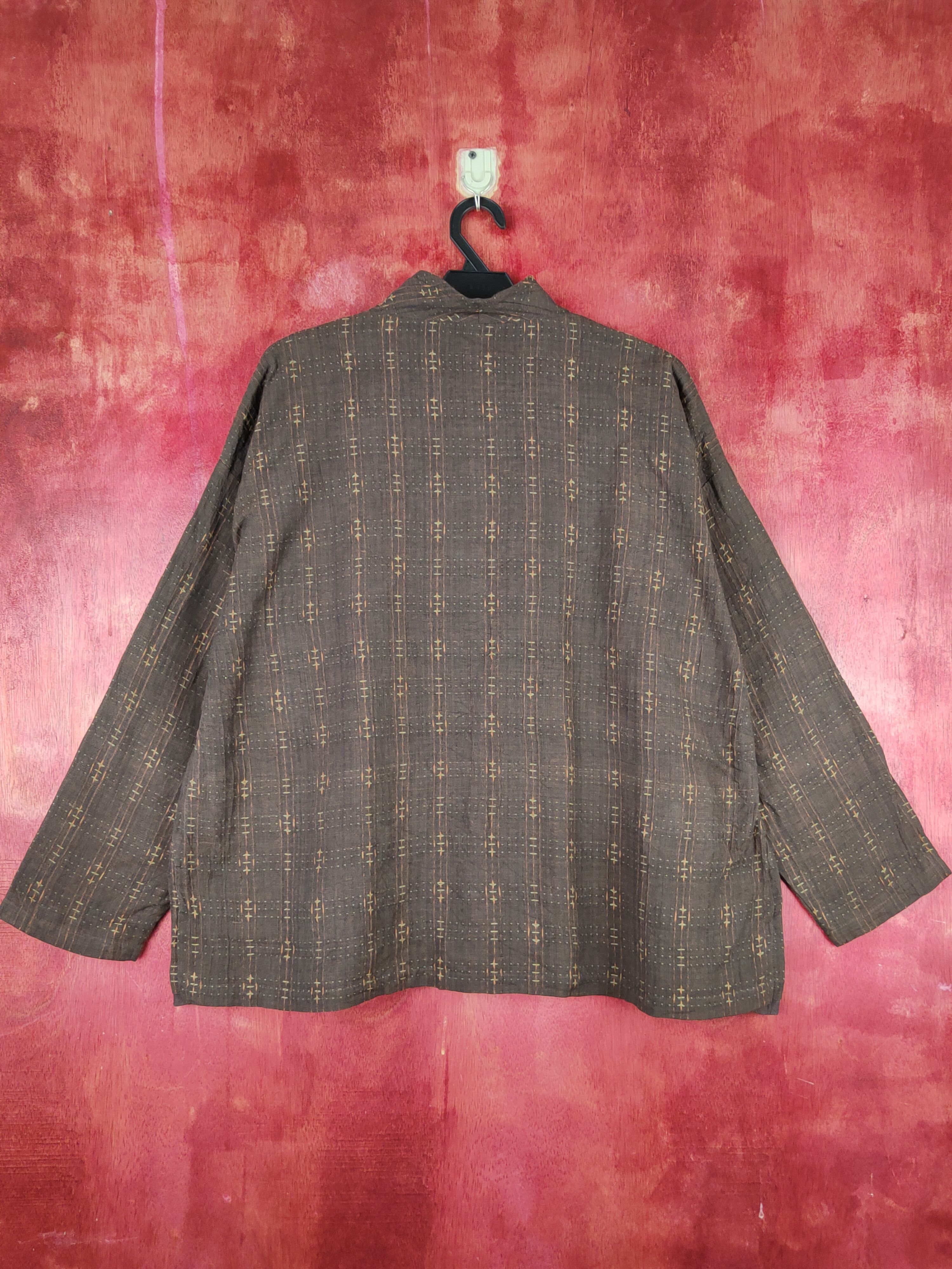 Japanese Brand × Vintage Antenne Trois Dark Brown Button Ups #S1355 Size XL / US 12-14 / IT 48-50 - 7 Thumbnail