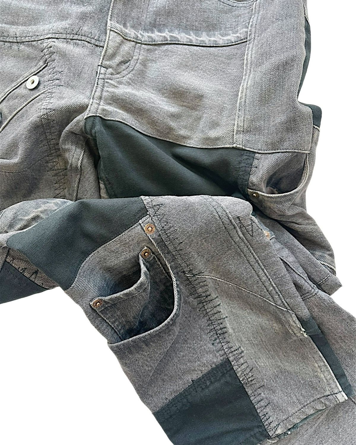 Junya Watanabe AW2006 Runway Reconstructed Patchwork Denim Jeans Size US 32 / EU 48 - 8 Thumbnail