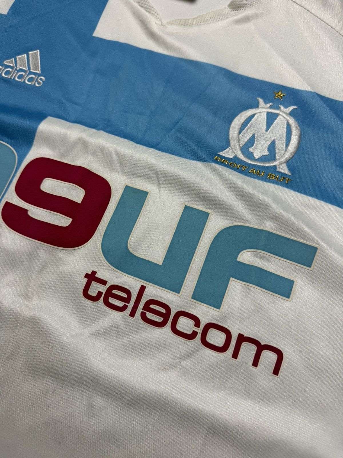 Adidas Rare vintage Adidas Olympique Marseille 2002 soccer jersey Size US L / EU 52-54 / 3 - 8 Thumbnail