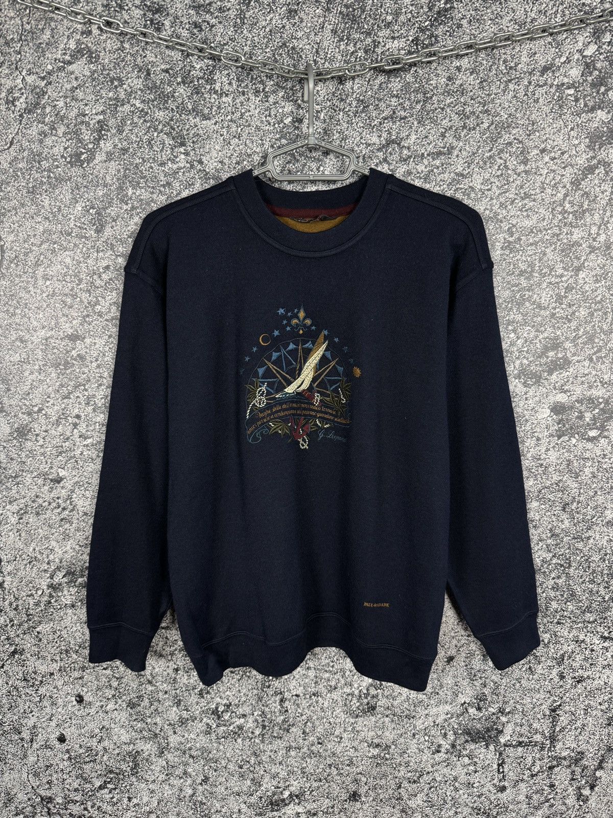 Paul & Shark Paul Shark Nautical Wool Sweater Compass Anchor Embroidery Size US L / EU 52-54 / 3 - 1 Thumbnail