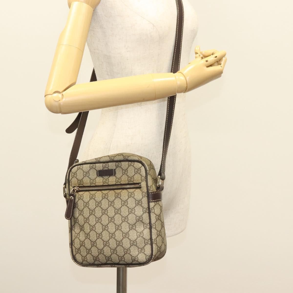 Gucci GUCCI GG Supreme Shoulder Bag Pvc Beige Gold Size ONE SIZE - 24 Thumbnail