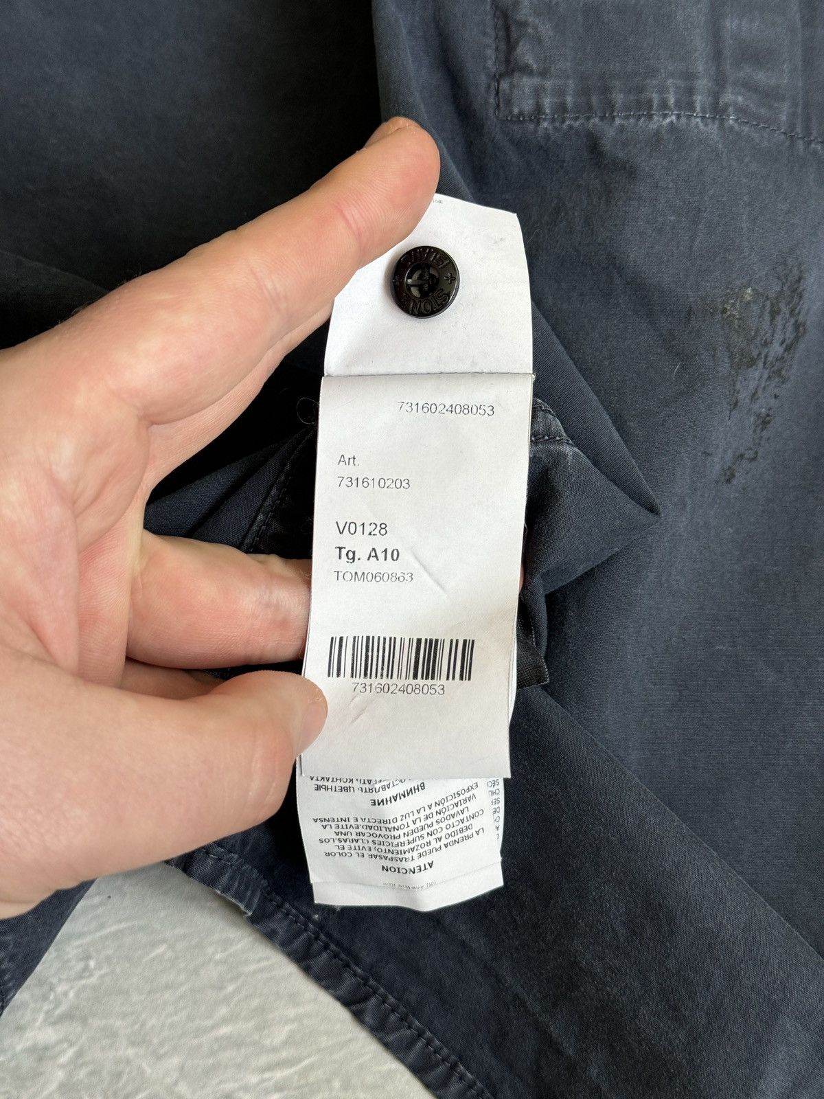 Stone Island Stone Island Junior Stone Wash Cotton Grey Zip Overshirt 10Y Size US XXS / EU 40 - 24 Thumbnail
