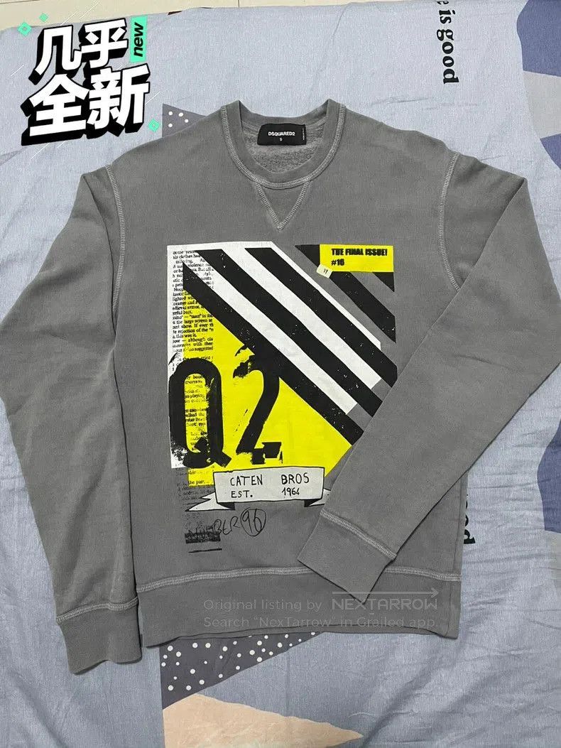 Dsquared2 Dsquared2 Gray Graphic Sweatshirt. Size US S / EU 44-46 / 1 - 1 Thumbnail