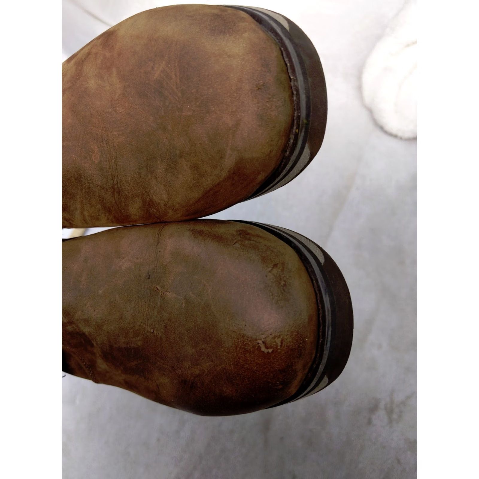 Vintage LL Bean Boots Womens 7.5 Brown Leather Tweed Plaid Ankle Buckle Zip up 501865 Size US 8 / IT 38 - 4 Thumbnail
