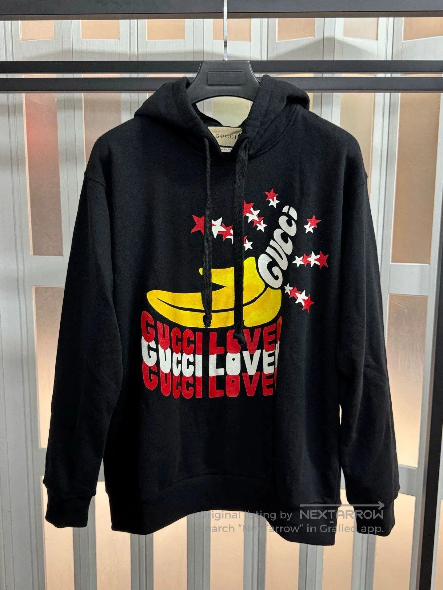 Gucci black hoodie with printed logo. Size US XS / EU 42 / 0 - 1 Thumbnail
