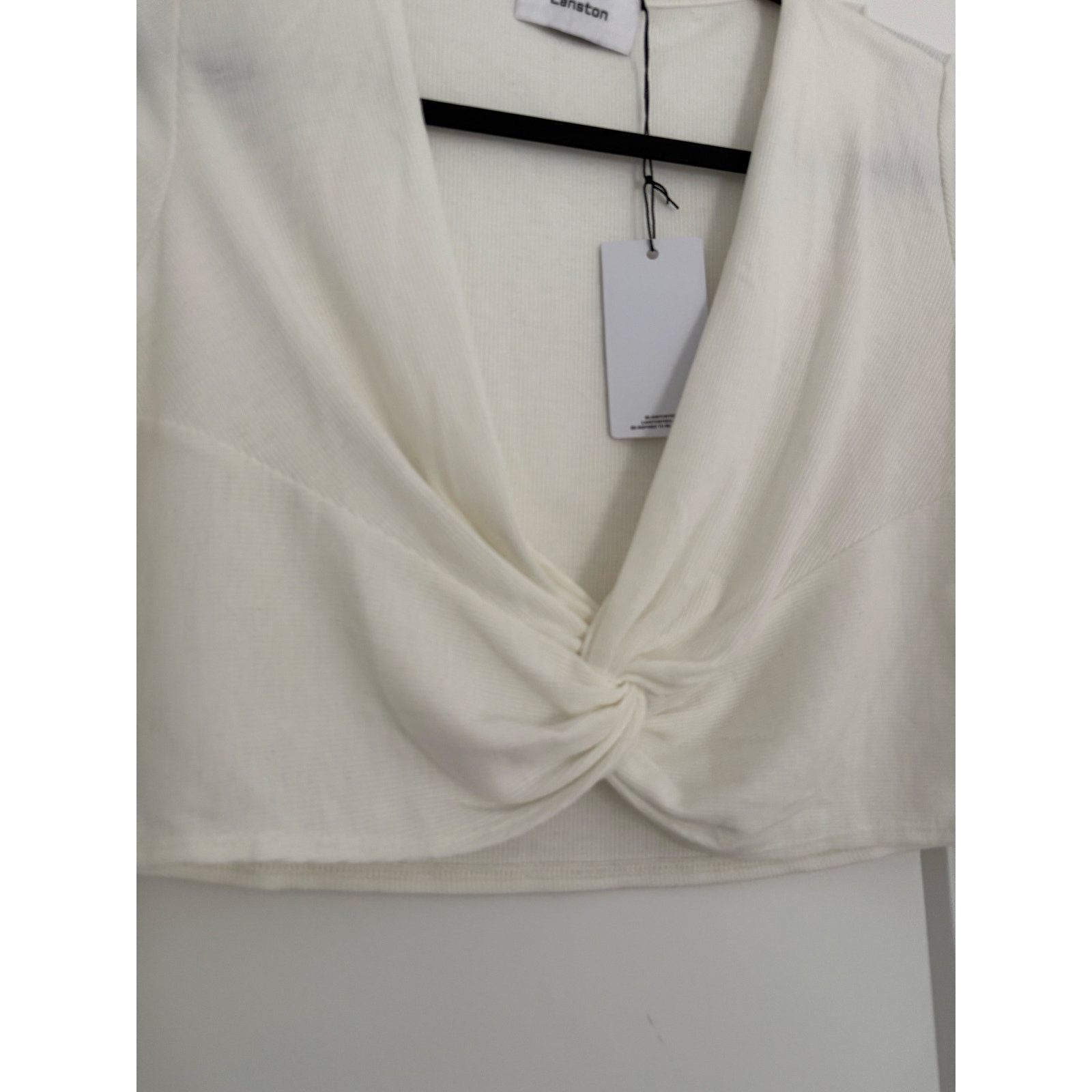 REVOLVE $108 new Lanston Revolve Teist Front Ribbed Crop - XS Size XS / US 0-2 / IT 36-38 - 5 Thumbnail